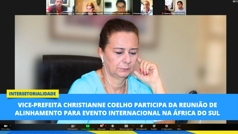 Vice-prefeita Christianne Coelho participa da reunião de alinhamento para eve...
